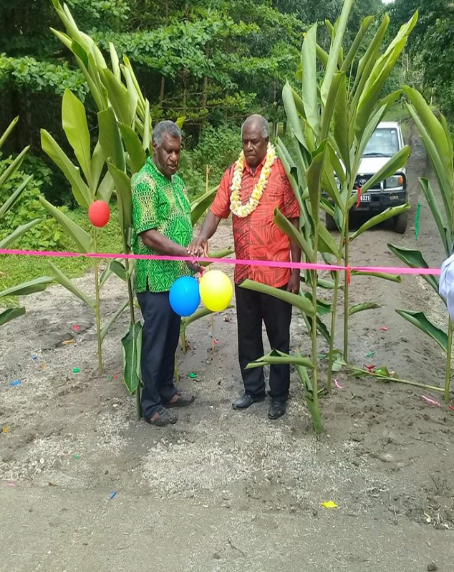 4. Opening of 267m concrete pavement by Minister James Bule from South West Bay Malekula