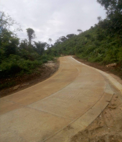 4. Pictures of the Completed portion of the Loltong FRC Pavement