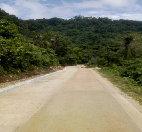 5. Pictures of the Completed portion of the Loltong FRC Pavement